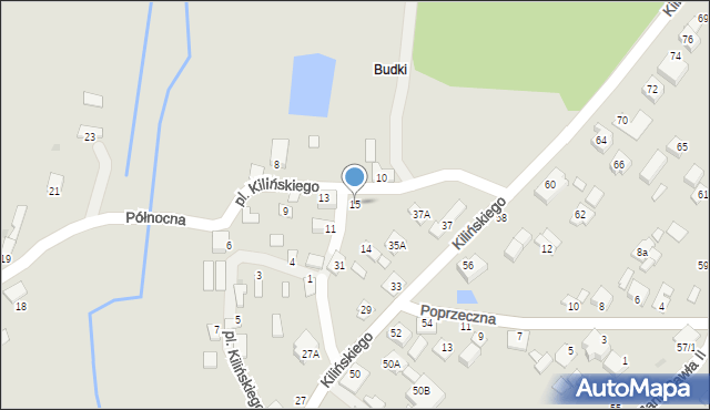 Gąbin, Plac Kilińskiego Jana, płk., 15, mapa Gąbin