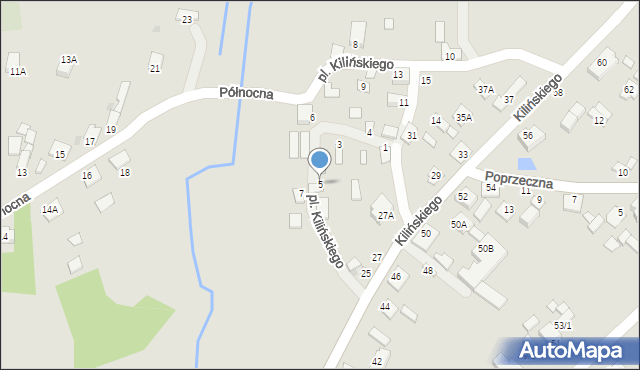 Gąbin, Plac Kilińskiego Jana, płk., 5, mapa Gąbin