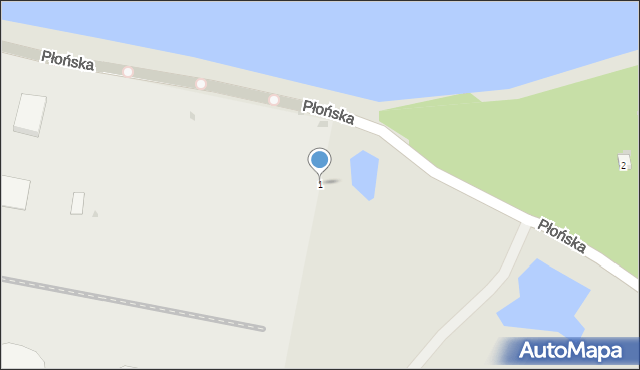 Gdańsk, Płońska, 1, mapa Gdańska