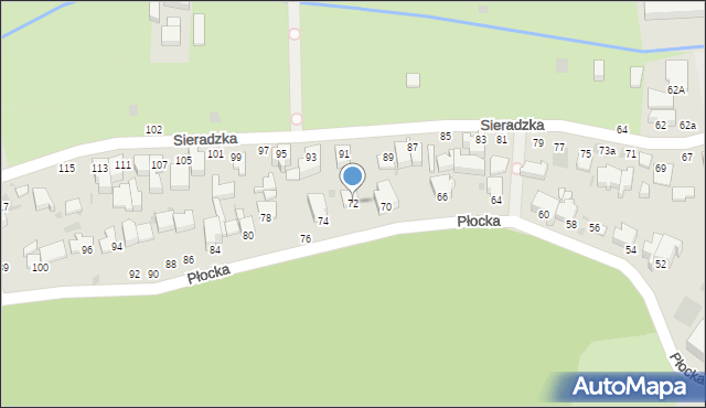 Gdynia, Płocka, 72, mapa Gdyni