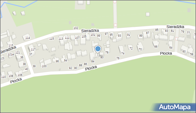 Gdynia, Płocka, 82, mapa Gdyni