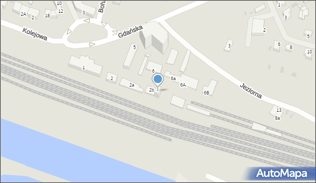 Giżycko, Plac Dworcowy, 2c, mapa Giżycko