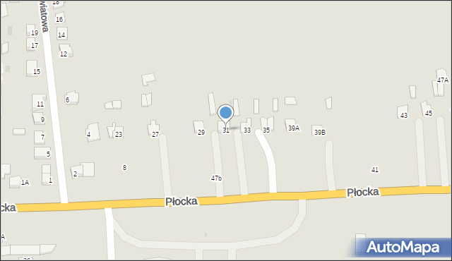 Glinojeck, Płocka, 31, mapa Glinojeck