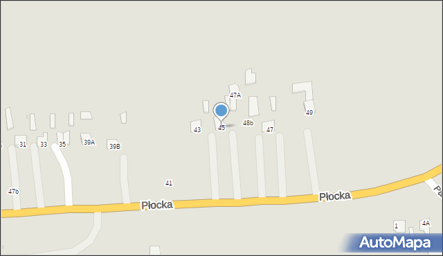 Glinojeck, Płocka, 45, mapa Glinojeck