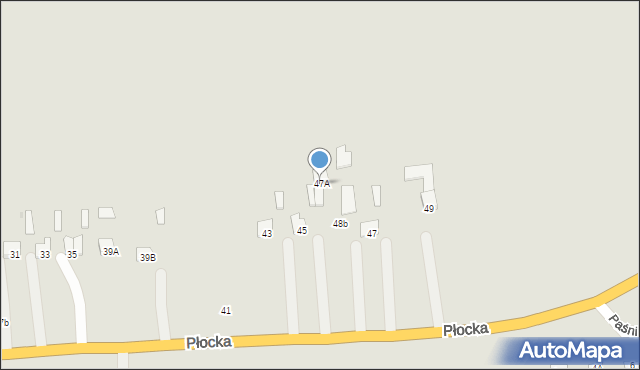 Glinojeck, Płocka, 47A, mapa Glinojeck