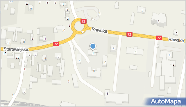 Głuchów, Plac Uniwersytecki, 1, mapa Głuchów