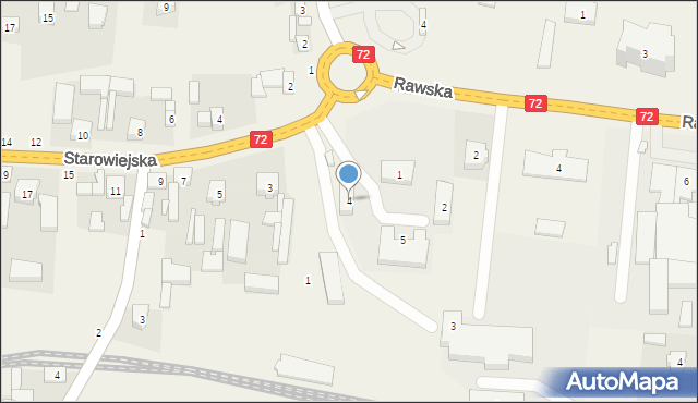 Głuchów, Plac Uniwersytecki, 4, mapa Głuchów