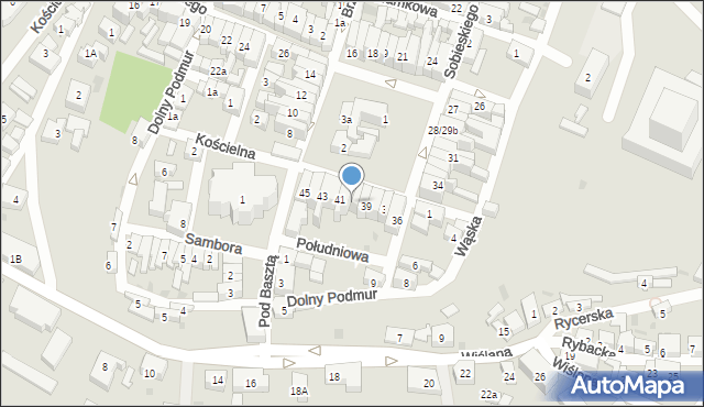 Gniew, Plac Grunwaldzki, 40, mapa Gniew