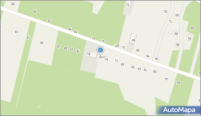 Gojsc, Płaczkowska, 77, mapa Gojsc
