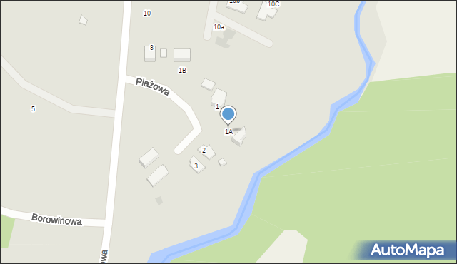 Gołdap, Plażowa, 1A, mapa Gołdap