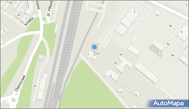 Goleniów, Plac Piłsudskiego Józefa, marsz., 1, mapa Goleniów