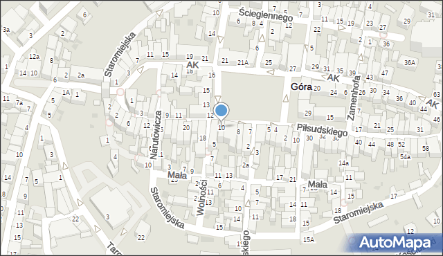 Góra, Plac Króla Bolesława Chrobrego, 10, mapa Góra