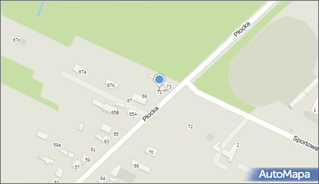 Gostynin, Płocka, 71, mapa Gostynin