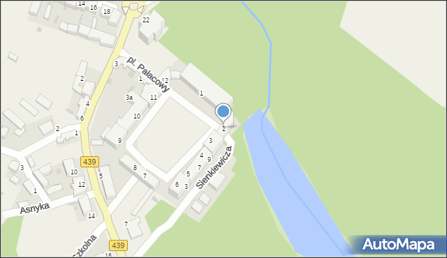 Goszcz, Plac Pałacowy, 2, mapa Goszcz