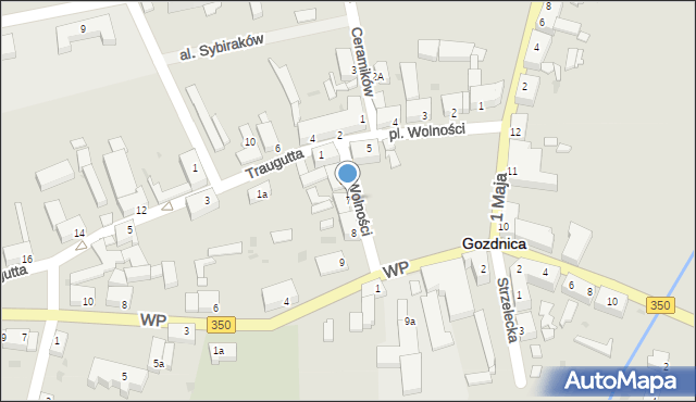 Gozdnica, Plac Wolności, 7, mapa Gozdnica