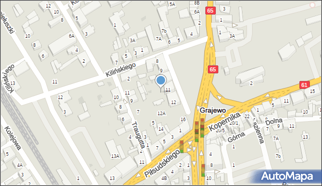 Grajewo, Plac Niepodległości, 11A, mapa Grajewo