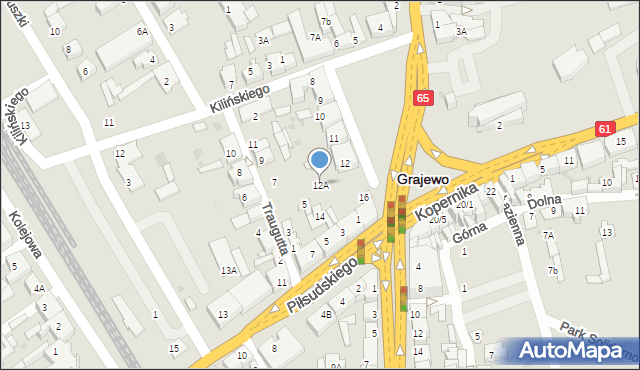 Grajewo, Plac Niepodległości, 12A, mapa Grajewo