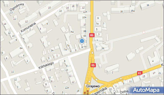 Grajewo, Plac Niepodległości, 4, mapa Grajewo