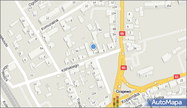 Grajewo, Plac Niepodległości, 7, mapa Grajewo
