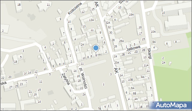 Grójec, Plac Wolności, 4, mapa Grójec