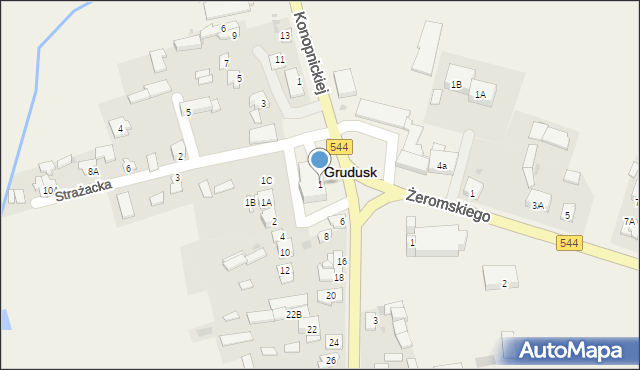 Grudusk, Plac Grunwaldu, 1, mapa Grudusk