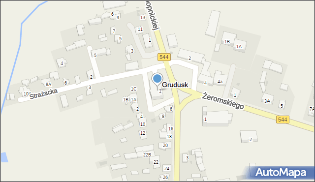 Grudusk, Plac Grunwaldu, 3, mapa Grudusk