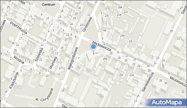 Grudziądz, Plac Niepodległości, 5, mapa Grudziądza