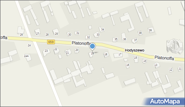 Hodyszewo, Platonoffa Stefana, ppłk., 19, mapa Hodyszewo