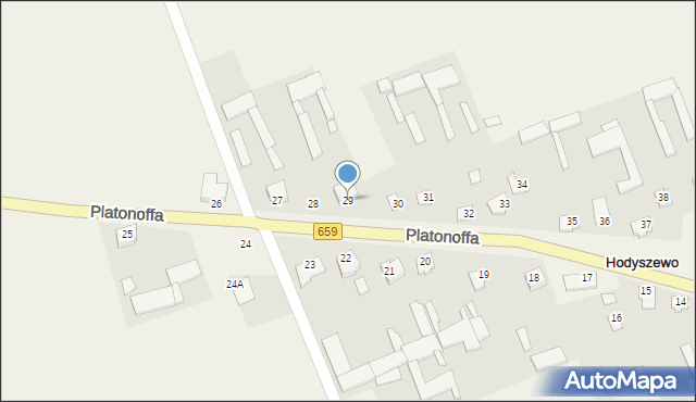 Hodyszewo, Platonoffa Stefana, ppłk., 29, mapa Hodyszewo