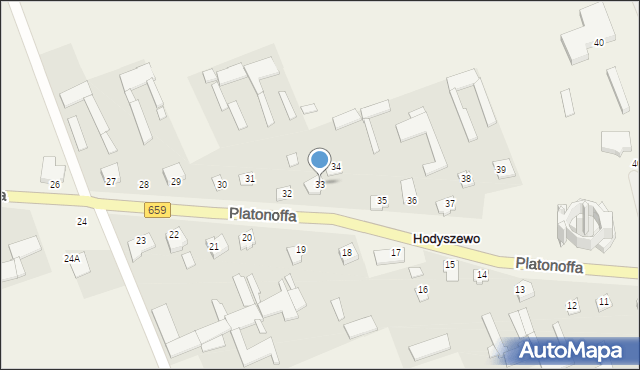 Hodyszewo, Platonoffa Stefana, ppłk., 33, mapa Hodyszewo