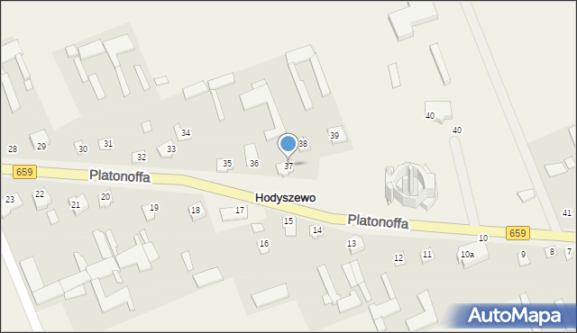 Hodyszewo, Platonoffa Stefana, ppłk., 37, mapa Hodyszewo