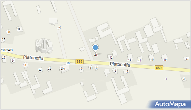 Hodyszewo, Platonoffa Stefana, ppłk., 41, mapa Hodyszewo