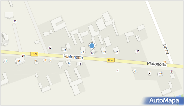 Hodyszewo, Platonoffa Stefana, ppłk., 44, mapa Hodyszewo