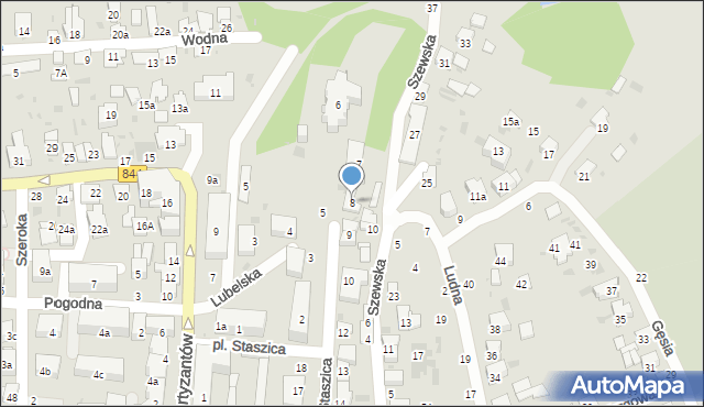 Hrubieszów, Plac Staszica Stanisława, 8, mapa Hrubieszów