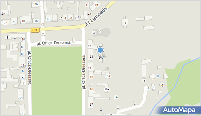 Jadów, Plac Orlicz-Dreszera Gustawa, gen., 10a, mapa Jadów