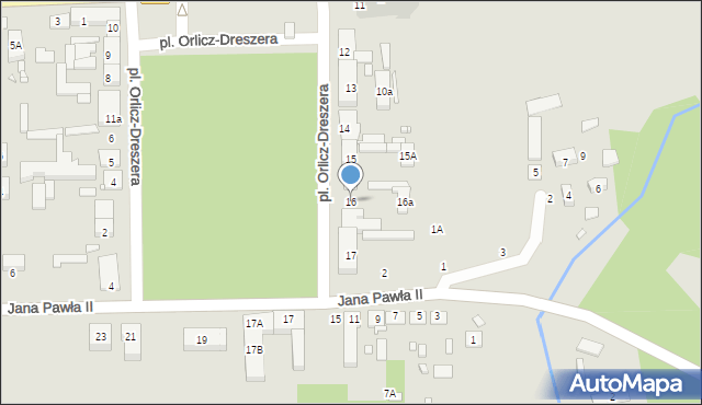 Jadów, Plac Orlicz-Dreszera Gustawa, gen., 16, mapa Jadów