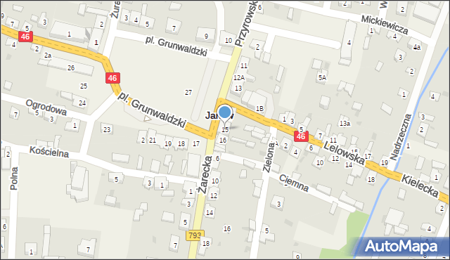 Janów, Plac Grunwaldzki, 15, mapa Janów