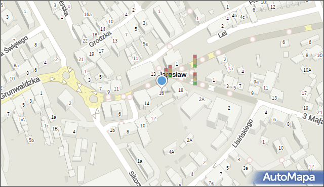 Jarosław, Plac Mickiewicza Adama, 16, mapa Jarosławia