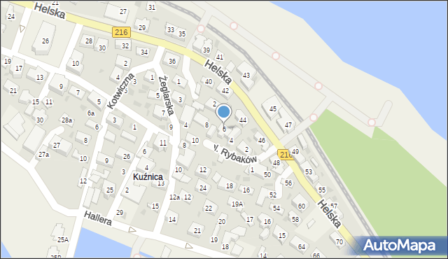 Jastarnia, Plac Rybaków, 6, mapa Jastarnia