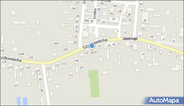 Jastrząb, Plac Niepodległości, 24, mapa Jastrząb