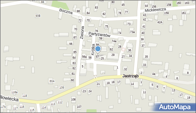Jastrząb, Plac Niepodległości, 57, mapa Jastrząb