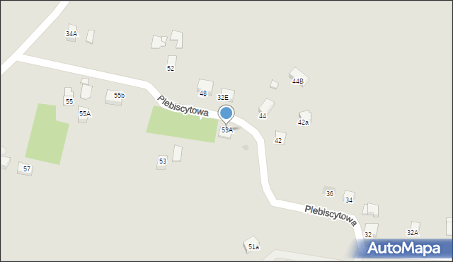 Jastrzębie-Zdrój, Plebiscytowa, 53A, mapa Jastrzębie-Zdrój