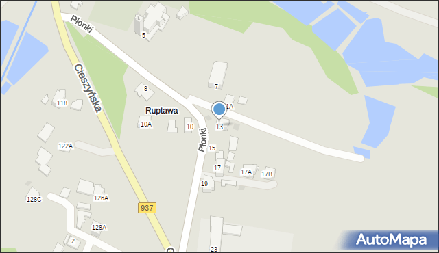 Jastrzębie-Zdrój, Płonki Emanuela, ks., 13, mapa Jastrzębie-Zdrój