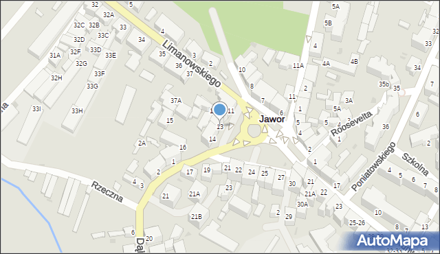 Jawor, Plac Wolności, 13, mapa Jawor