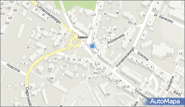 Jawor, Plac Wolności, 1c, mapa Jawor