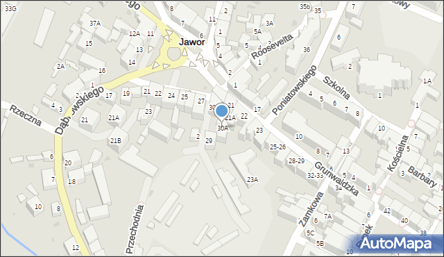 Jawor, Plac Wolności, 30A, mapa Jawor