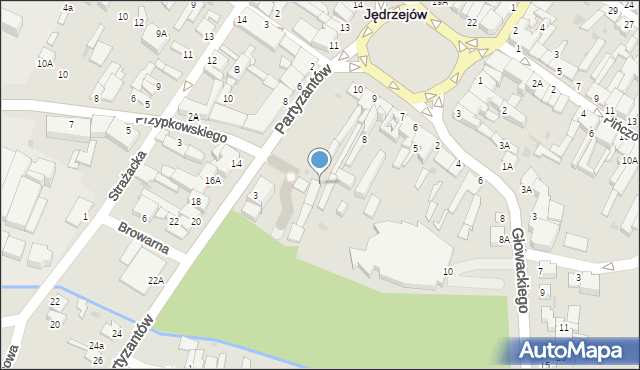 Jędrzejów, Plac Kościuszki Tadeusza, gen., 9, mapa Jędrzejów