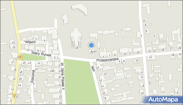 Jedwabne, Plac Jana Pawła II, 15, mapa Jedwabne