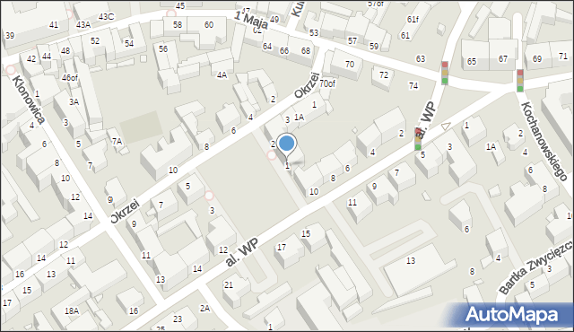 Jelenia Góra, Plac Kościuszki Tadeusza, gen., 1, mapa Jelenia Góra
