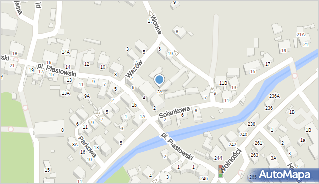 Jelenia Góra, Plac Piastowski, 2A, mapa Jelenia Góra